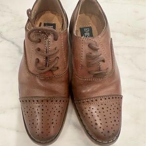 Boy’s Brown Leather Dress Oxfords